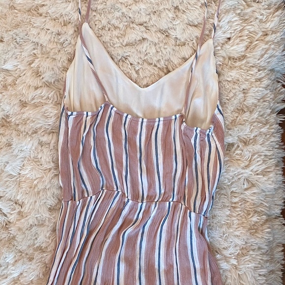 Pink Slit Open Leg Jumpsuit - Picture 5 of 6